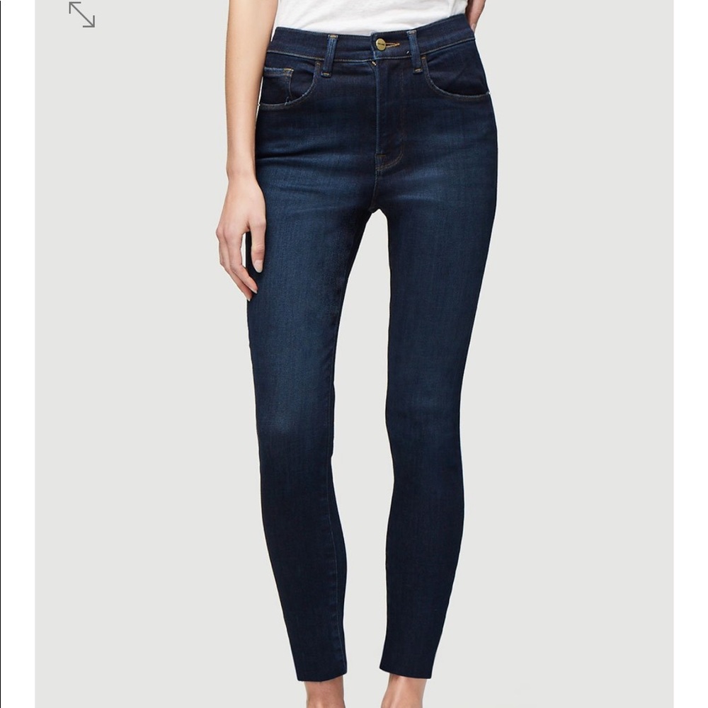 FRAME Le High Skinny Crop Size 28